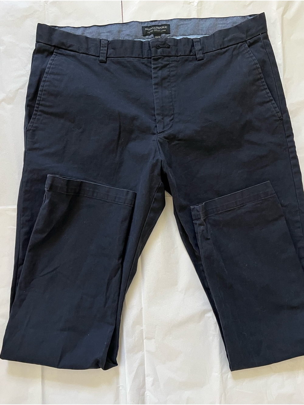 Banana Republic Men's Dark Navy Cargo Chinos